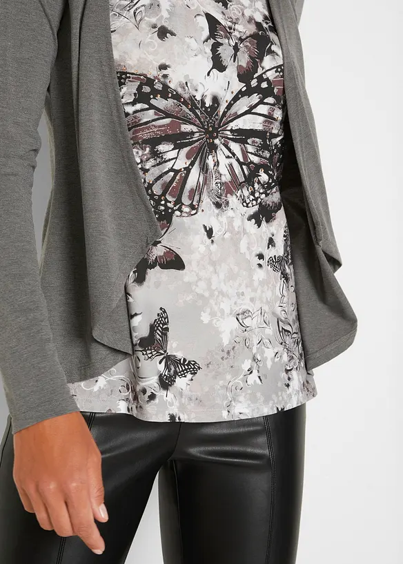 2-in-1 shirt met print, bonprix