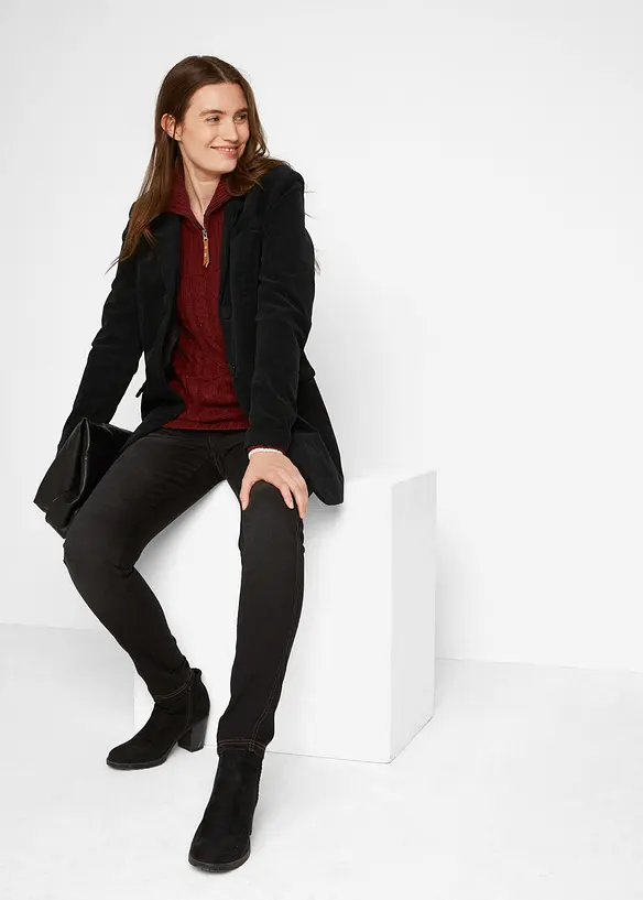Thermojeans met naar voren verplaatste zijnaad en comfortband, bpc bonprix collection