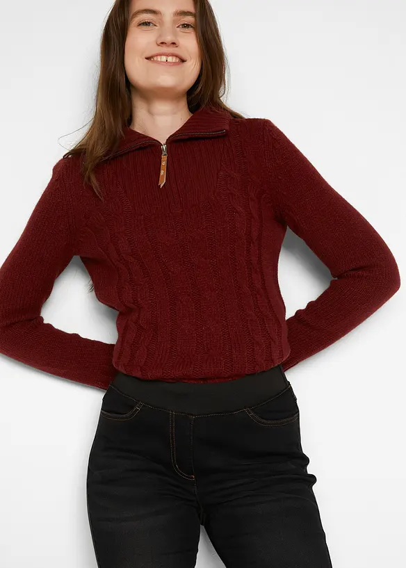 Thermojeans met naar voren verplaatste zijnaad en comfortband, bpc bonprix collection