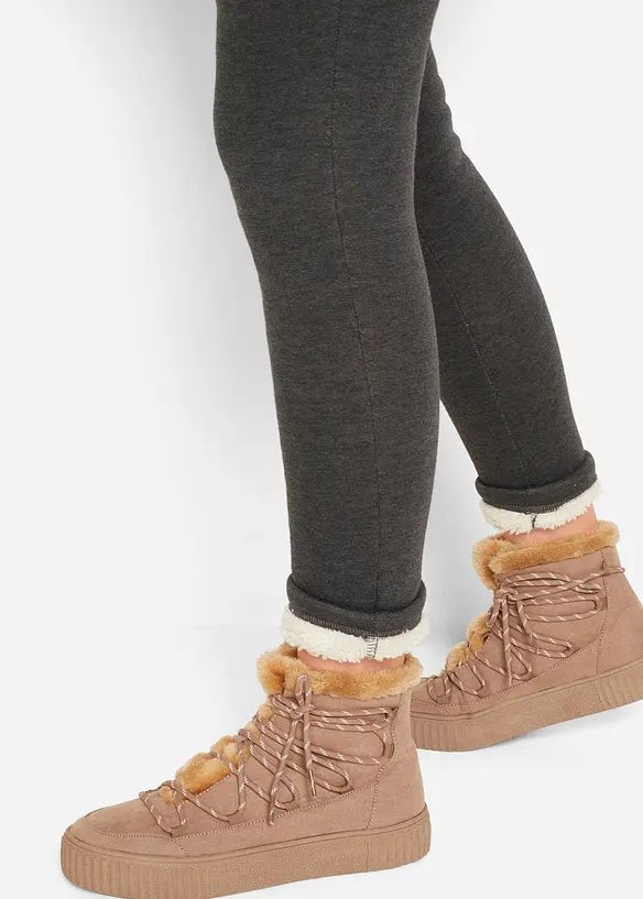 Legging met teddy voering, bonprix