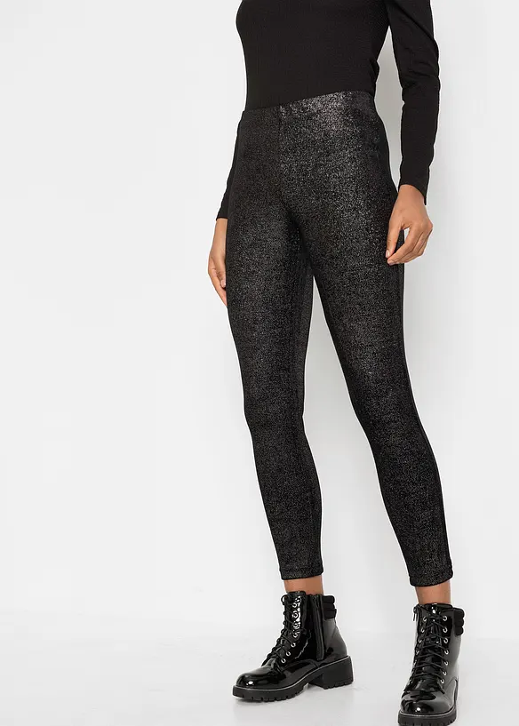 Glanzende legging van fluweel, bonprix