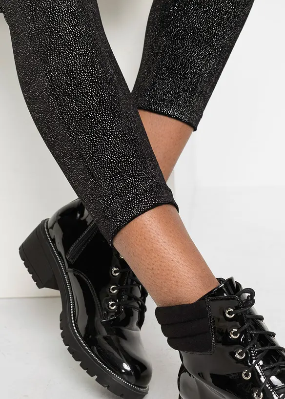 Glanzende legging van fluweel, bonprix