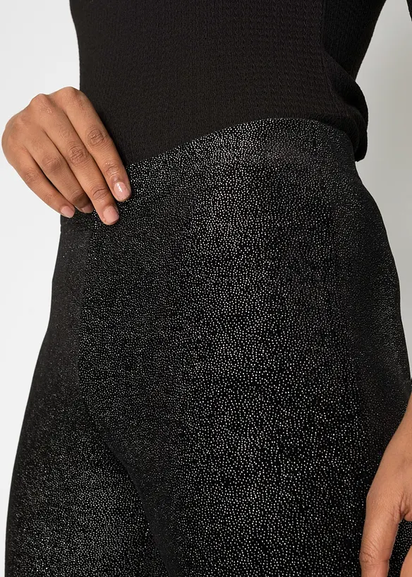 Glanzende legging van fluweel, bonprix
