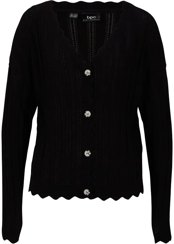 Kort ajour vest met viscose, bonprix