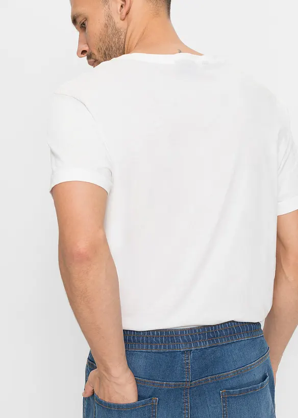 Regular fit stretch instapjeans, straight, bonprix