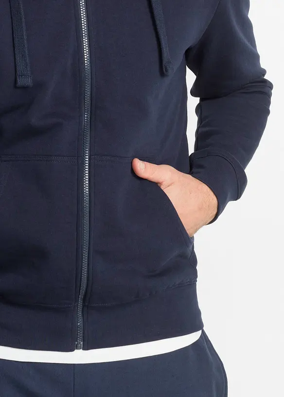 Sweatvest met capuchon (set van 2), bonprix
