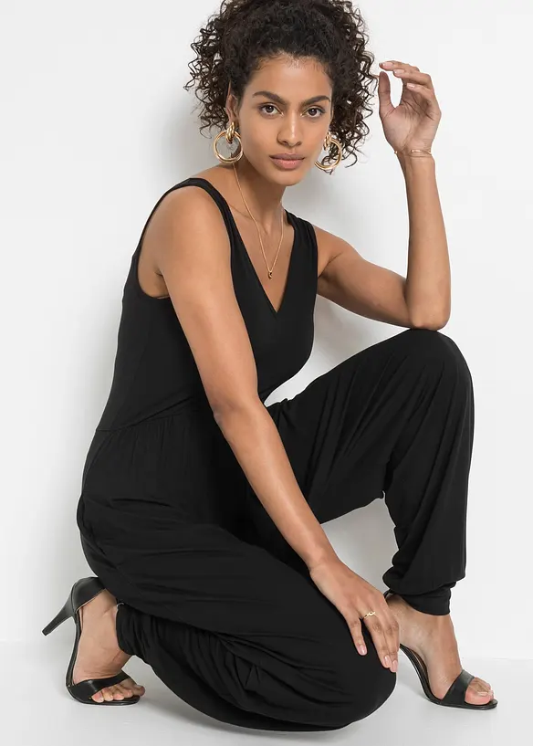 Jersey jumpsuit van een viscosemix, bonprix