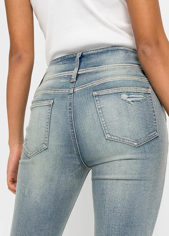 Skinny stretch jeans high waist, bonprix
