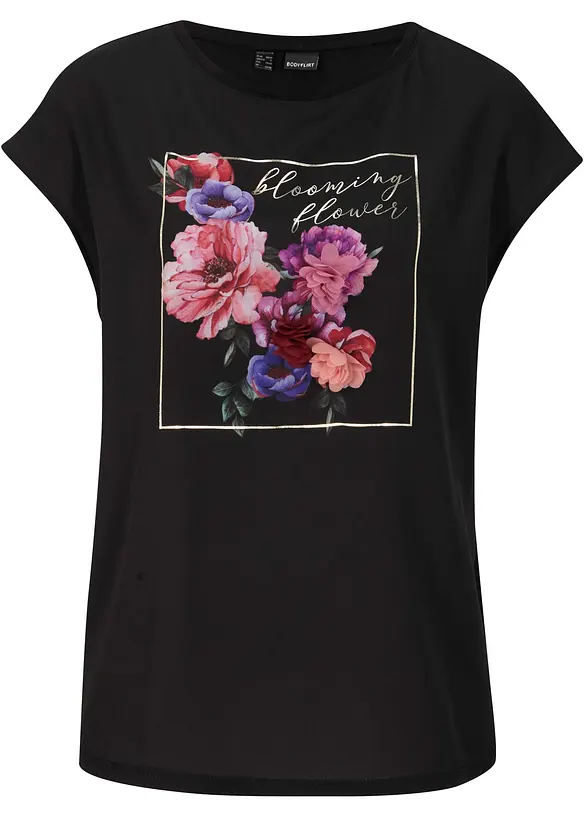 Shirt met geweven inzet en applicatie, bpc selection premium