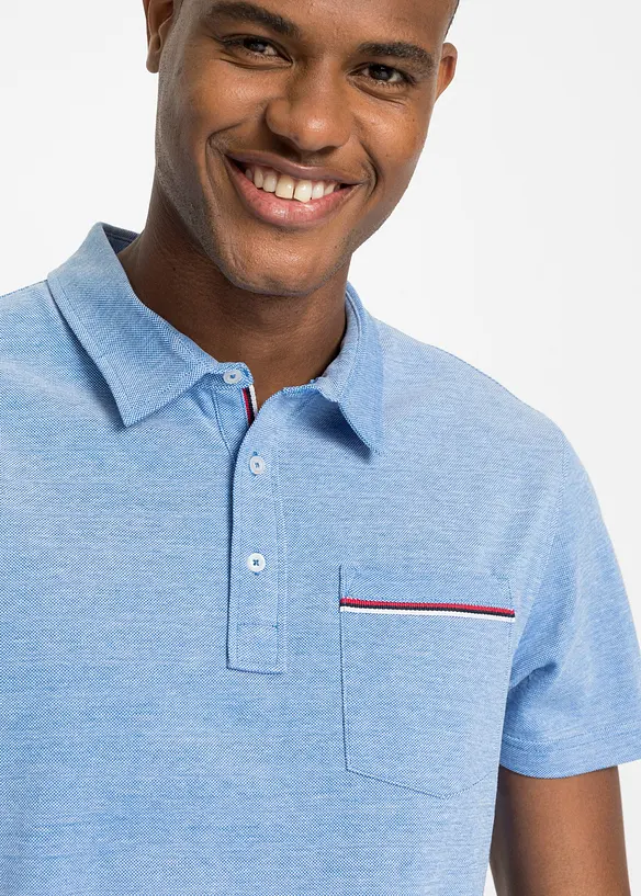 Piqué poloshirt van puur katoen (set van 2), bonprix