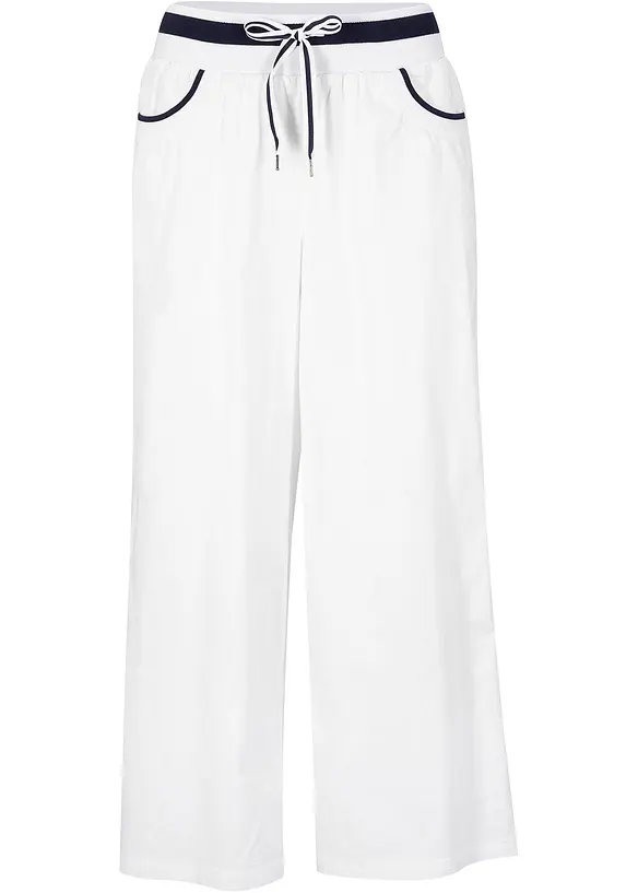 Katoenen papertouch culotte met comfortband, bonprix