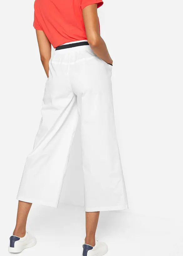 Katoenen papertouch culotte met comfortband, bonprix
