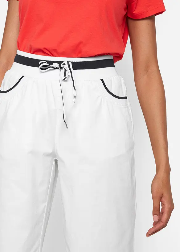 Katoenen papertouch culotte met comfortband, bonprix
