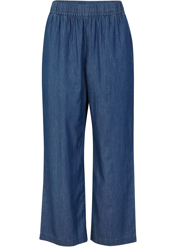 Lichte instapbroek met comfortband, wijd model, bonprix