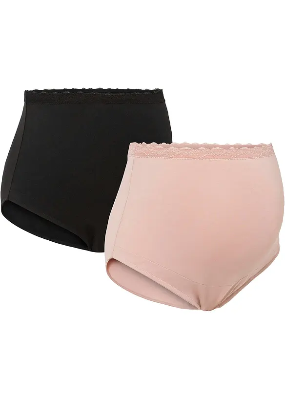 Zwangerschapsslip met biologisch katoen (set van 2), bonprix