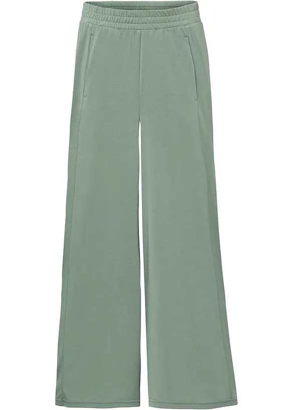 Jersey culotte met wijde pijpen, bonprix