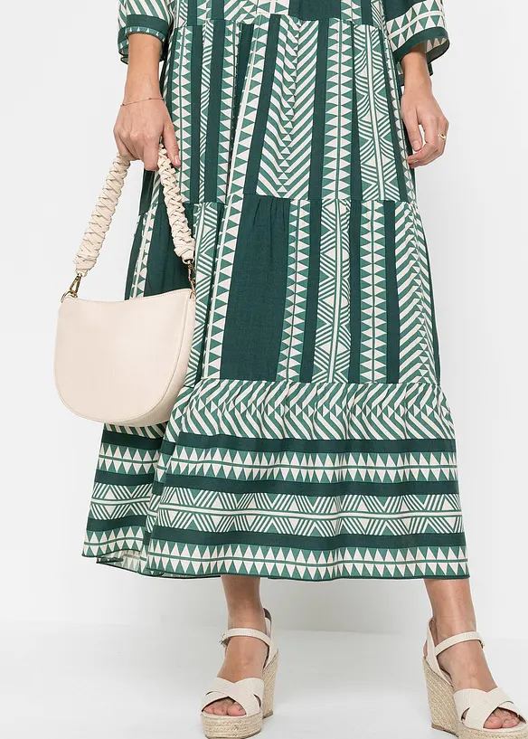 Maxi jurk met printvan soepele viscose, bonprix