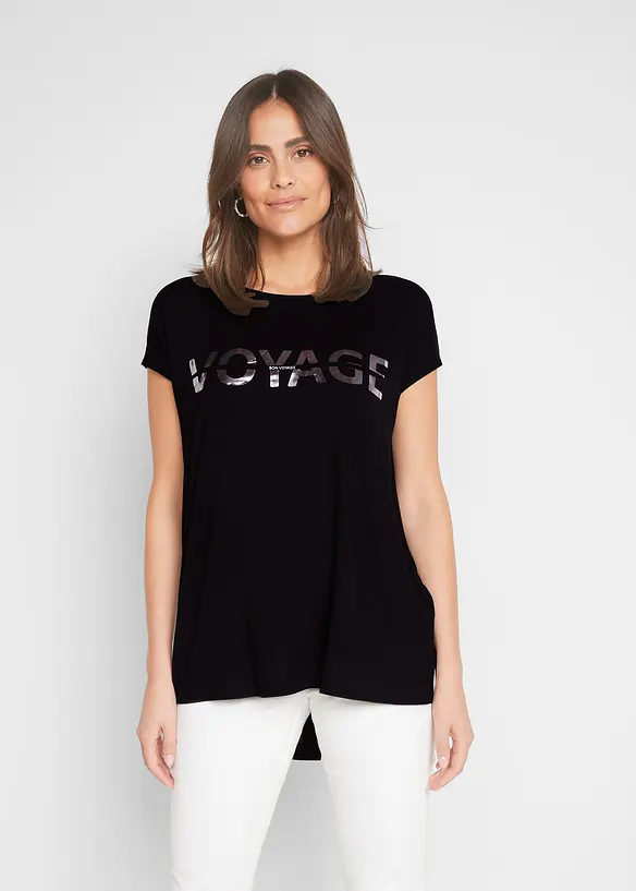 Longshirt in een viscosemix, bonprix