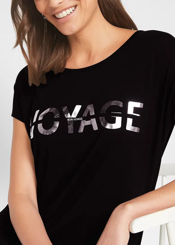 Longshirt in een viscosemix, bonprix
