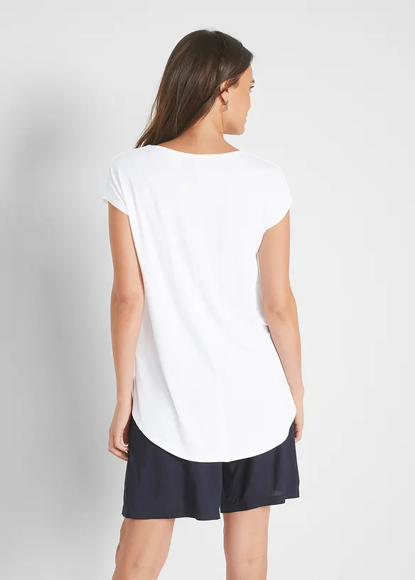 Longshirt in een viscosemix, bonprix