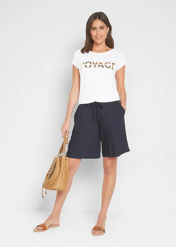 Longshirt in een viscosemix, bonprix
