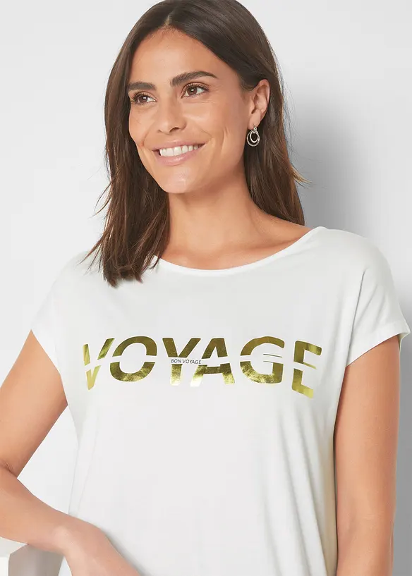Longshirt in een viscosemix, bonprix