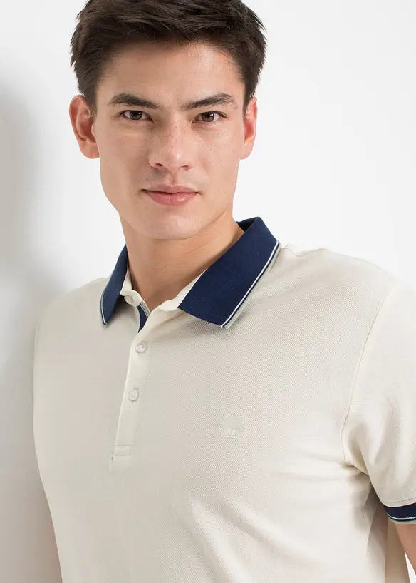 Pique poloshirt (set van 3), van katoen, bonprix