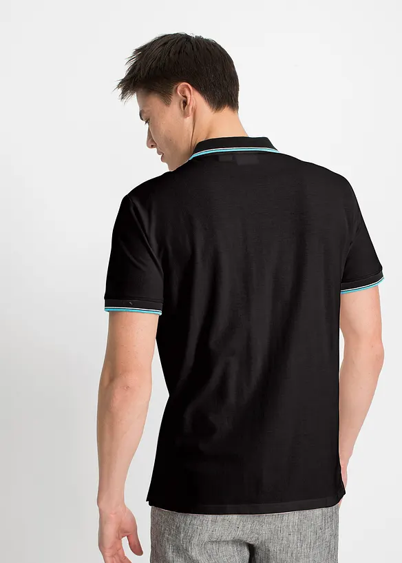 Pique poloshirt (set van 3), van katoen, bonprix