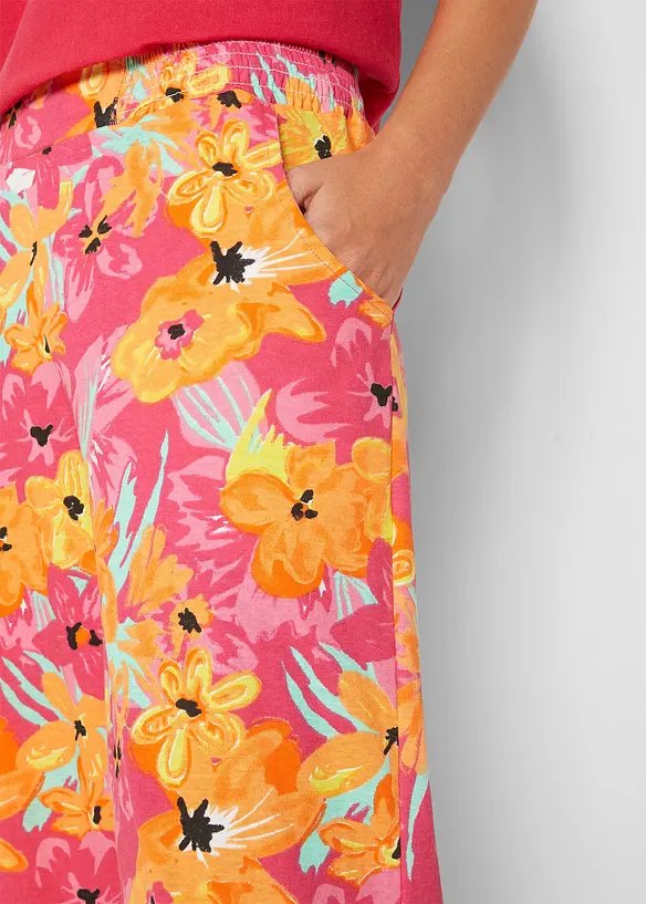 Jersey palazzo broek van een zachte viscosemix, bonprix