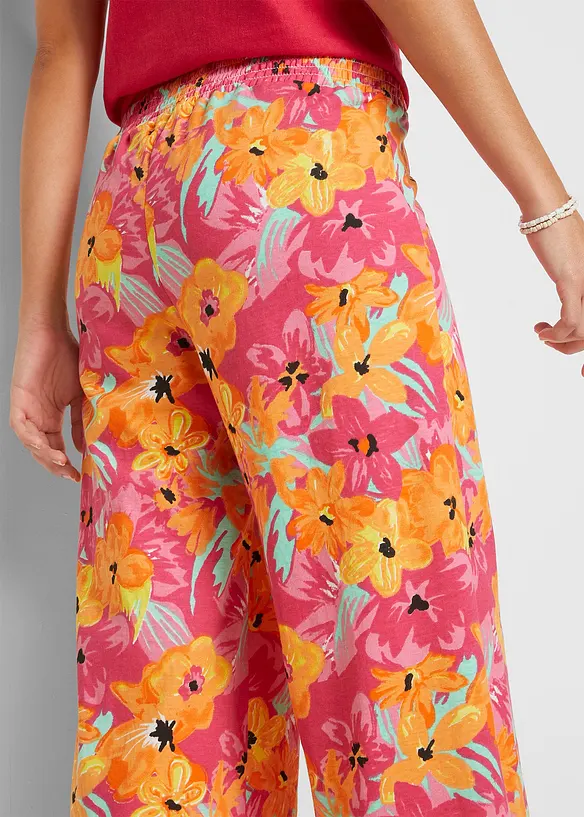 Jersey palazzo broek van een zachte viscosemix, bonprix