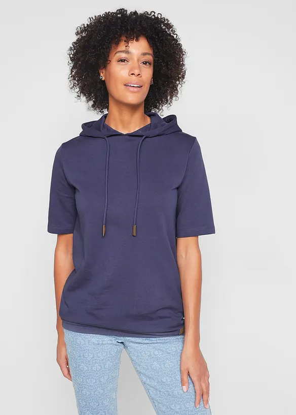 Hoodie, halflange mouw, bonprix