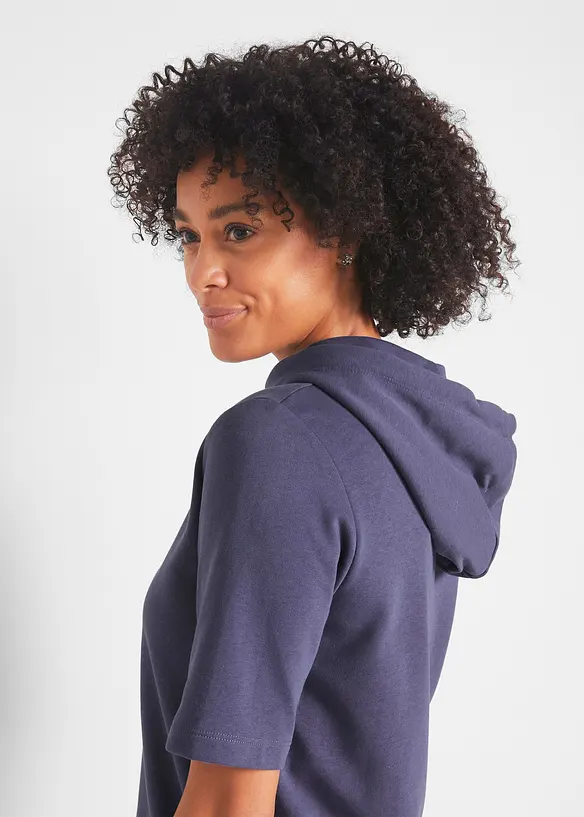 Hoodie, halflange mouw, bonprix
