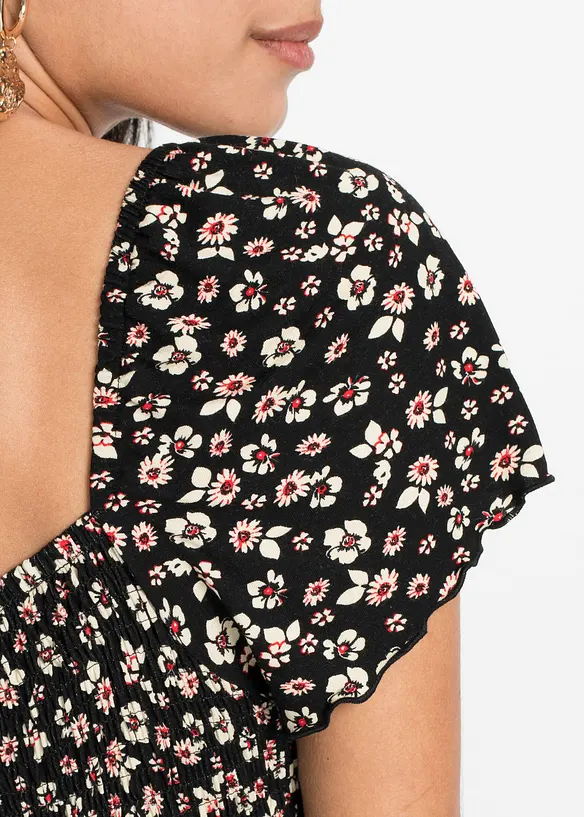 Maxi jurk van een viscosemix, bonprix