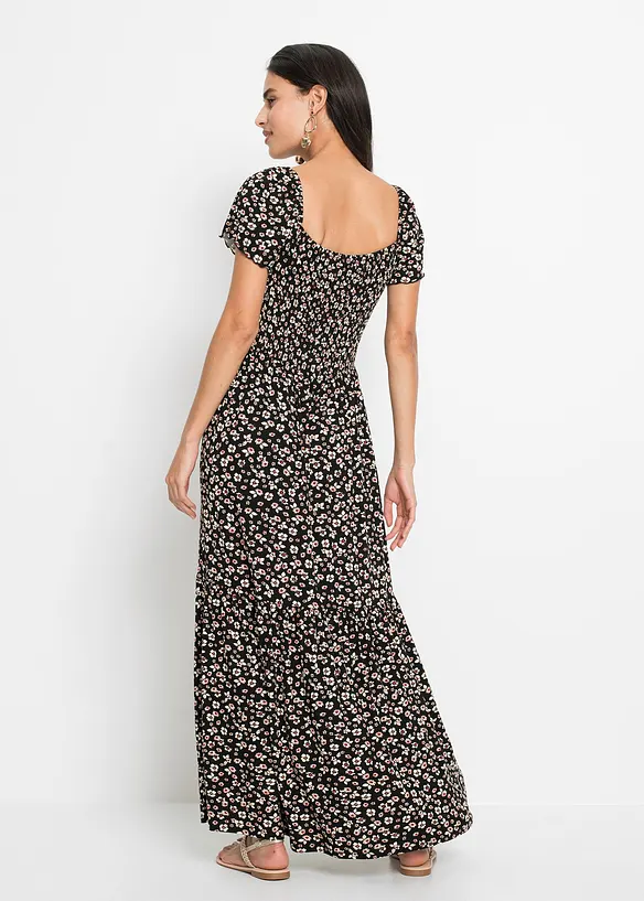 Maxi jurk van een viscosemix, bonprix