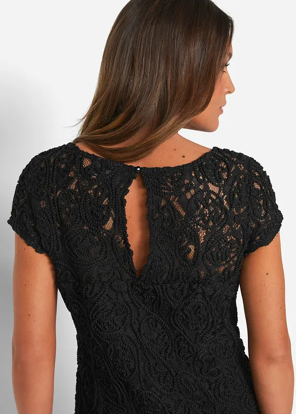 Blouse van koordkant, bonprix