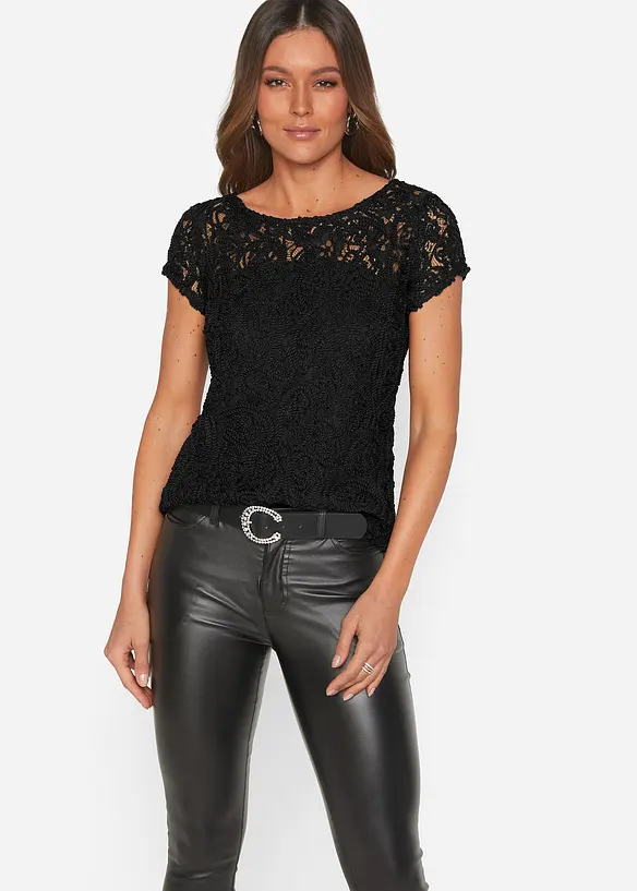 Blouse van koordkant, bonprix