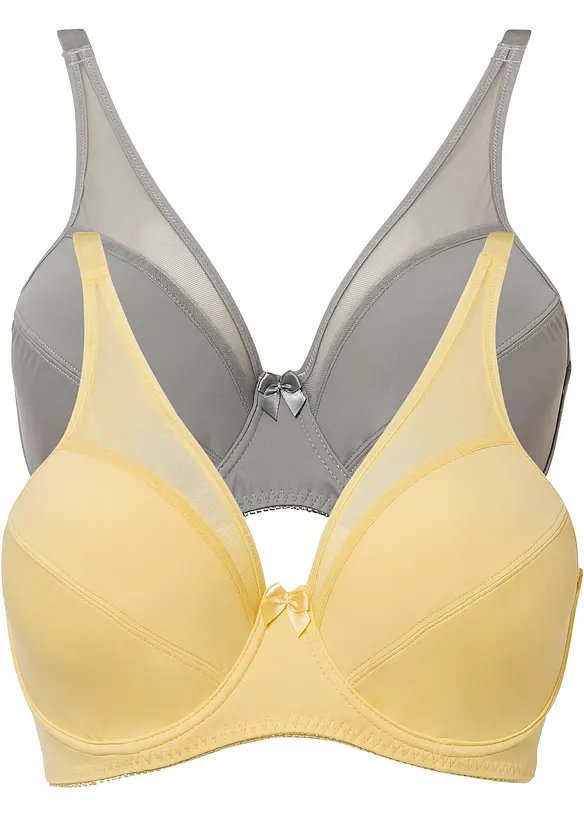 Beugel bh met mesh (set van 2), bonprix