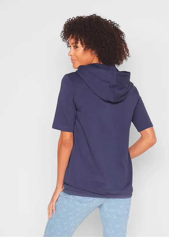Hoodie, halflange mouw, bonprix