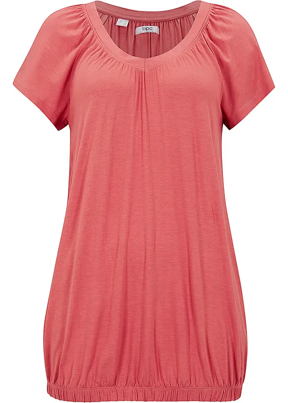 Shirt in een viscosemix, korte mouw, bonprix