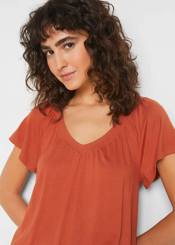 Shirt in een viscosemix, bonprix