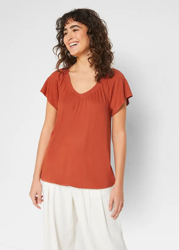 Shirt in een viscosemix, bonprix