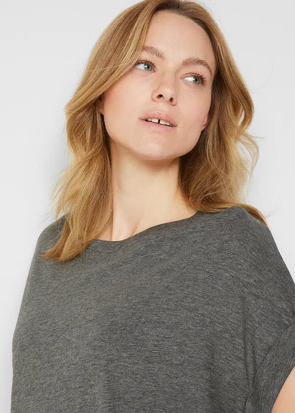 Longshirt van biologisch katoen (set van 2), bonprix