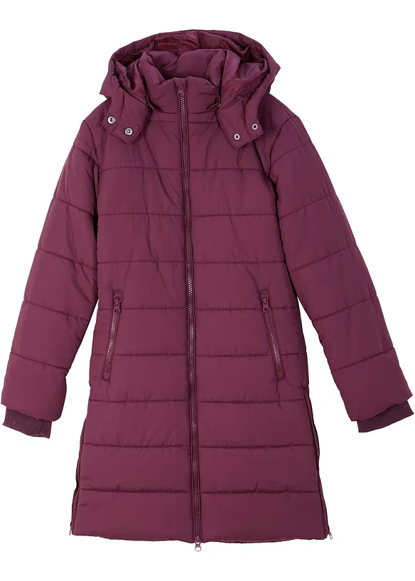 Gewatteerde jas met afneembare capuchon, bonprix