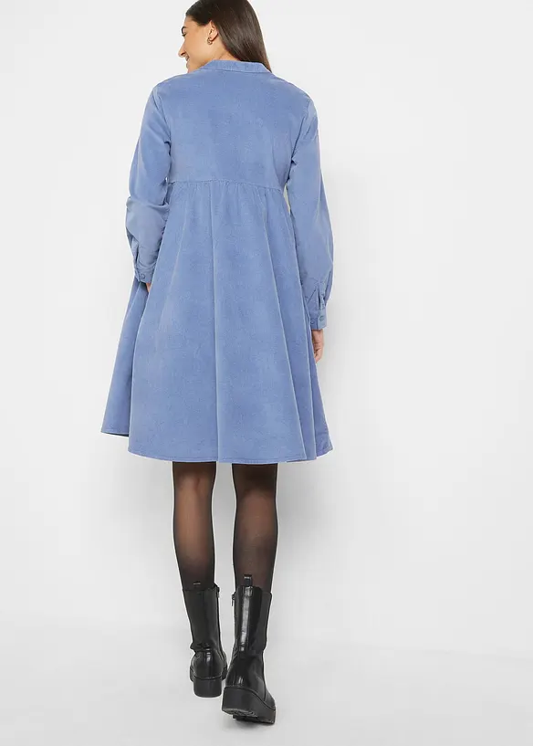 Midi jurk van katoen-corduroy, bonprix