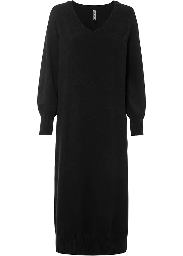 Gebreide oversized midi jurk, bonprix