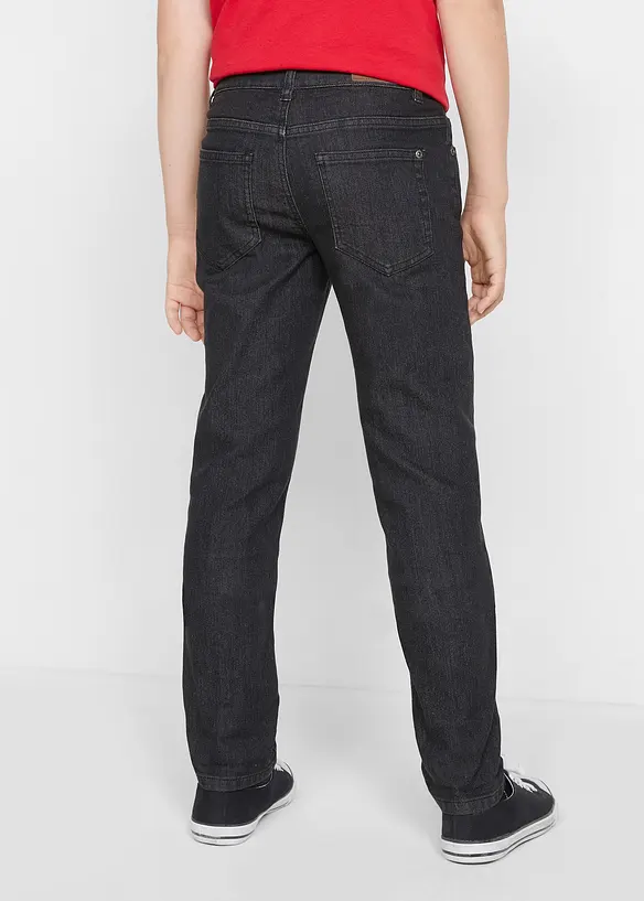 Stretchjeans met verstelbare tailleband, slim fit, straight, bonprix