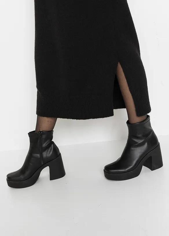 Gebreide oversized midi jurk, bonprix
