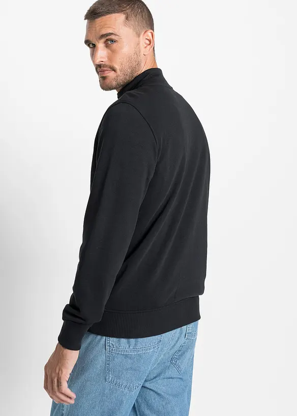 Sweatvest met opstaande kraag, bonprix