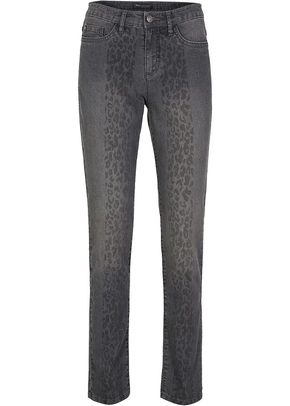 Stretch jeans met animalprint, bpc selection
