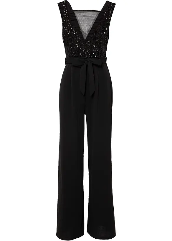 Jumpsuit met pailletten, bonprix